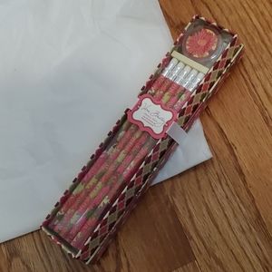 Vera Bradley Hello Dahlia! Pencil Box Set